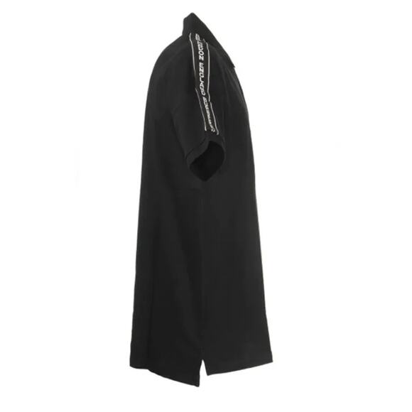 Burberry Black Stonely Logo Tape Cotton Pique Men's Polo Shirt Size SP - Picture 4 of 16